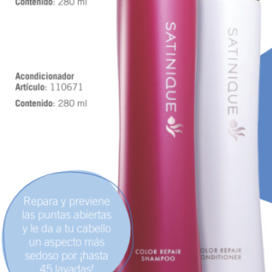 Este sistema de shampoo y acondicionador ofrece una limpieza delicada y un acondicionamiento suave para proteger, fortalecer y reparar el cabello, mientras ayuda a mantener el color e intensificar el brillo.